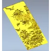 STL модель панель "Песнь пионов" - 3D рельеф для ЧПУ