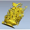 Ornate Floral Vase 3D Model for CNC Milling STL