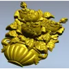 Floral Bouquet in Classic Vase 3D Model STL for CNC Milling