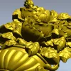 Floral Bouquet in Classic Vase 3D Model STL for CNC Milling
