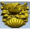 Floral Bouquet in Classic Vase 3D Model STL for CNC Milling