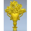 Ваза с розами - рельефная stl модель для ЧПУ