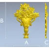Ваза с розами - рельефная stl модель для ЧПУ
