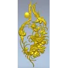 3D модель STL - вертикальная растительная панель с ласточками для ЧПУ