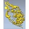 3D модель STL - вертикальная растительная панель с ласточками для ЧПУ