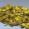 Рельефный букет - STL 3D модель для ЧПУ