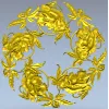 Венок королевских пионов - 3D модель в формате STL для ЧПУ