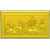 Флористическая панель .stl - 3D модель для ЧПУ с рельефом пионов