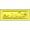Флористическая панель .stl - 3D модель для ЧПУ с рельефом пионов