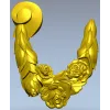 Рельефная гирлянда из роз - stl модель для ЧПУ