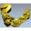 Рельефная гирлянда из роз - stl модель для ЧПУ