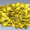 Цветочная розетка - 3D модель STL для ЧПУ