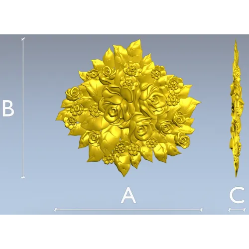 Цветочная розетка - 3D модель STL для ЧПУ