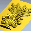 Перистая ваза - 3D панель в формате STL для ЧПУ