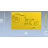 Elegant Floral Acanthus STL Model for CNC Milling