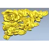 Floral Embrace - Detailed Corner Floral STL Model for CNC