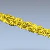 Detailed Floral Garland CNC STL Model for Wood Carving