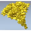 Рельефный каскад роз - 3D модель STL для ЧПУ