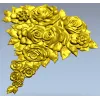 Рельефный каскад роз - 3D модель STL для ЧПУ