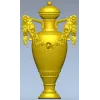 Ваза-Урна с цветочной гирляндой - STL модель для ЧПУ