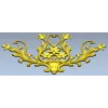 Цветочный картуш для фрезеровки в формате STL