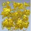 Виноградная декоративная панель - 3D модель STL для ЧПУ
