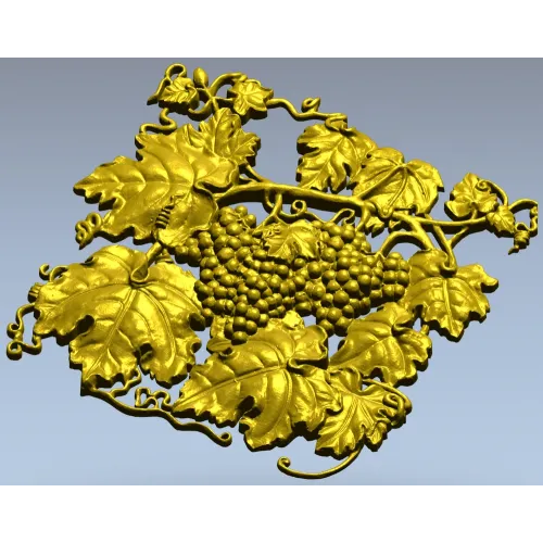 Виноградная декоративная панель - 3D модель STL для ЧПУ
