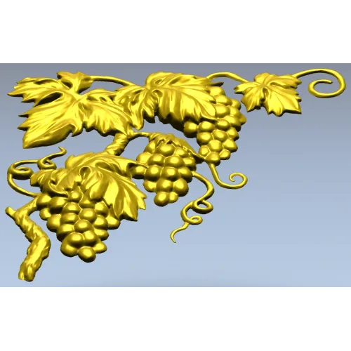 Виноградная угловая резьба - 3D модель STL для ЧПУ