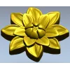 Декоративная розетка "Солнечный Нарцисс" - 3D модель STL для ЧПУ