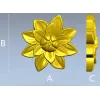 Декоративная розетка "Солнечный Нарцисс" - 3D модель STL для ЧПУ