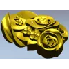 Rose Blossom Cluster STL Model for CNC Milling