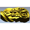 Rose Blossom Cluster STL Model for CNC Milling