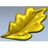 Декоративный дубовый лист - 3D модель STL для ЧПУ