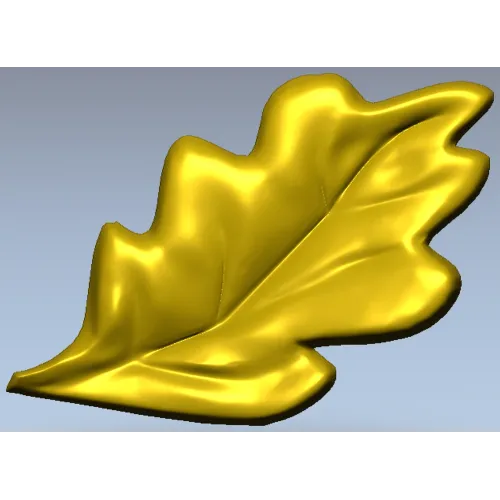 Декоративный дубовый лист - 3D модель STL для ЧПУ