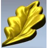 Декоративный дубовый лист - 3D модель STL для ЧПУ