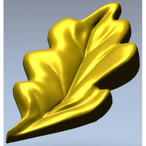Декоративный дубовый лист - 3D модель STL для ЧПУ