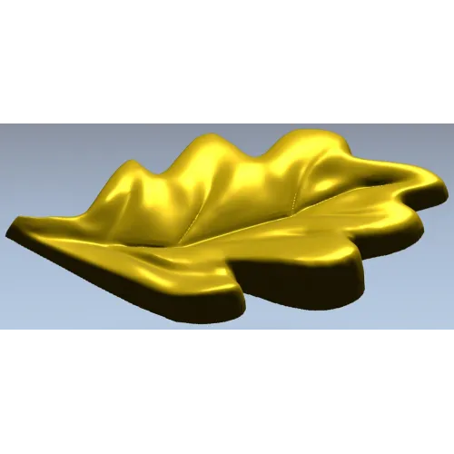 Декоративный дубовый лист - 3D модель STL для ЧПУ
