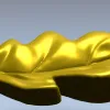 Декоративный дубовый лист - 3D модель STL для ЧПУ