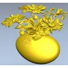 3D модель "Ромашковое яйцо" - STL для ЧПУ