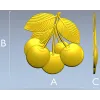 stl модель - гроздь вишни: 3D модель stl для ЧПУ
