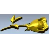 Лежащая роза - 3D модель в формате STL для ЧПУ