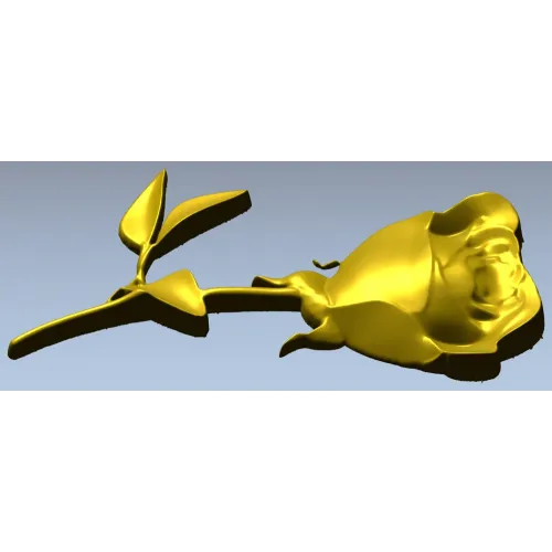 Лежащая роза - 3D модель в формате STL для ЧПУ