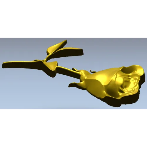 Лежащая роза - 3D модель в формате STL для ЧПУ