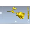 Лежащая роза - 3D модель в формате STL для ЧПУ