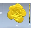 Рельефная роза - stl модель для ЧПУ, декоративная накладка