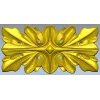 Ornamental Floral Decorative Panel STL Model for CNC Milling