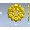 Floral Medallion STL Model for CNC Milling