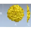 3D модель STL рельеф "Георгина" для ЧПУ - цветочный декор