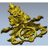 Картуш "Златая Роза" - 3D модель в формате STL для ЧПУ