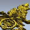 Картуш "Златая Роза" - 3D модель в формате STL для ЧПУ